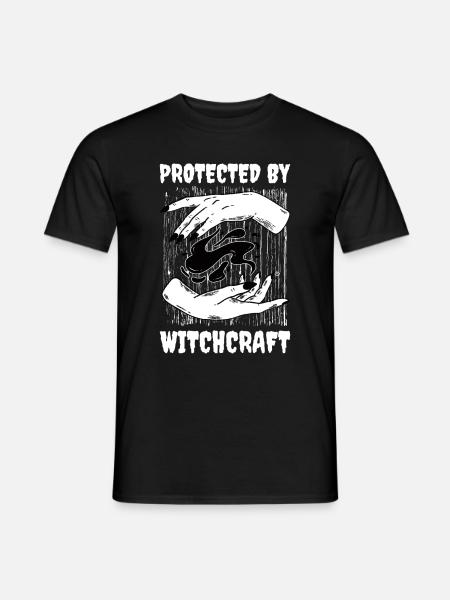 Protected By Witchcraft Wicca Geschenk - Männer T-Shirt - Schwarz