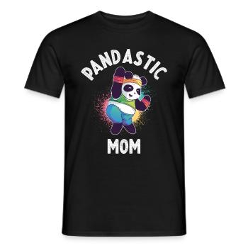 Panda Maman Panda Bear Cadeau - T-shirt homme - noir - Devant - AI Model Male 178 light (178cm)