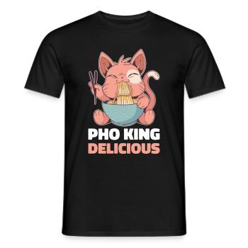 Pho King Delicious Pho Gift - Men's T-Shirt - black - Front - AI Model Male 178 light (178cm)