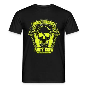Junggesellenabschied Party Crew Feiern Hochzeit - Männer T-Shirt - Schwarz - Vorne - AI Model Male 178 light (178cm)