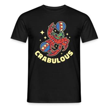 Crabulous Krabbe Geschenk - Männer T-Shirt - Schwarz - Vorne - AI Model Male 178 light (178cm)