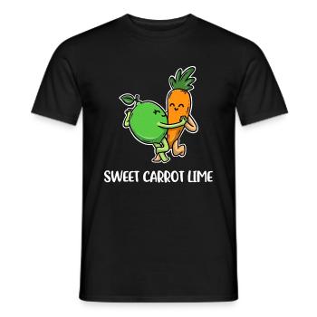 Sweet Carrot Lime Carrot Gift - Men's T-Shirt - black - Front - AI Model Male 178 light (178cm)