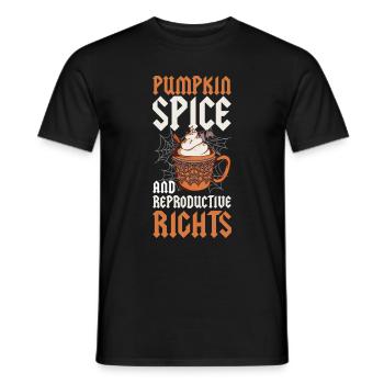 Pumpkin Spice Droits Reproductifs Citrouille Cadeau - T-shirt homme - noir - Devant - AI Model Male 178 light (178cm)