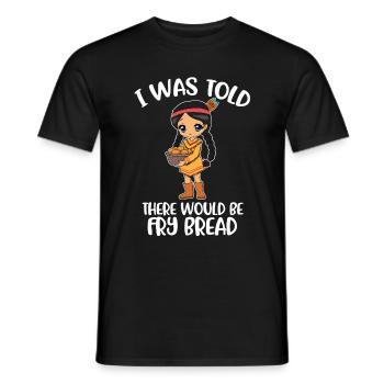 Frybread Native American Gift - Men's T-Shirt - black - Front - AI Model Male 178 light (178cm)