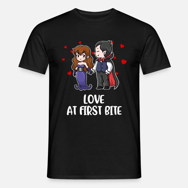Vampire Love At First Bite Vampire Gift - Men’s T-shirt - black