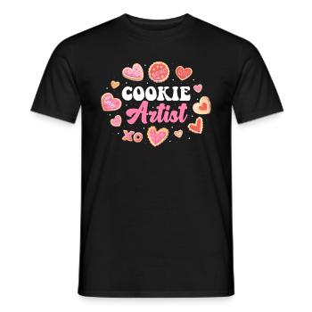 Cookie Artist Cookie Gift - Men's T-Shirt - black - Front - AI Model Male 178 light (178cm)