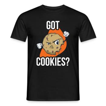 Got Cookies Cookie Gift - Men's T-Shirt - black - Front - AI Model Male 178 light (178cm)