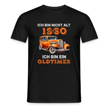 Oldtimer Auto Vintage 1960 Geburtstag Spruch - Männer T-Shirt - Schwarz - Vorne - AI Model Male 178 light (178cm)