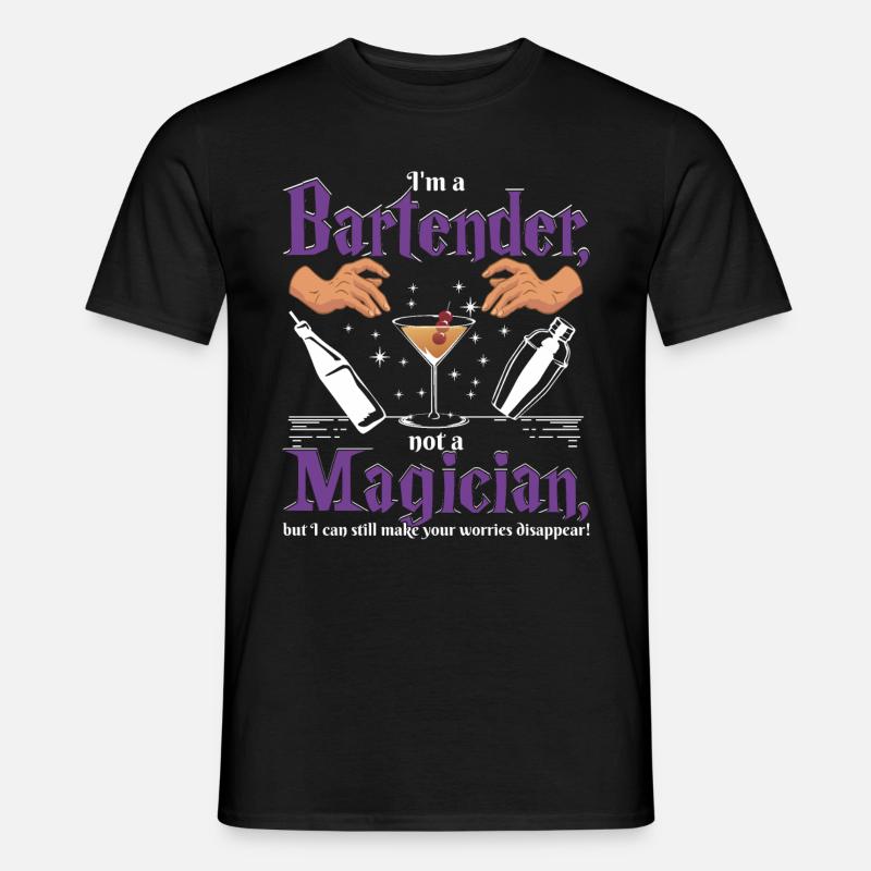 Bartender worries - Men's T-shirt - black
