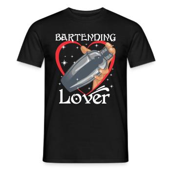 Amateur de barman - T-shirt homme - noir - Devant - AI Model Male 178 light (178cm)