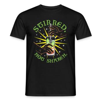Agité Secoué - T-shirt homme - noir - Devant - AI Model Male 178 light (178cm)