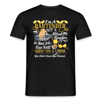 Barman - T-shirt homme - noir - Devant - AI Model Male 178 light (178cm)