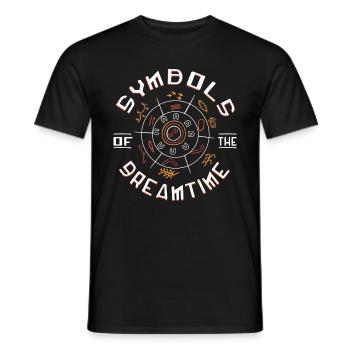 Symbols of Dreamtime - Männer T-Shirt - Schwarz - Vorne - AI Model Male 178 light (178cm)