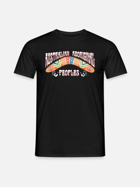 Australian Aboriginal - Men's T-Shirt - black