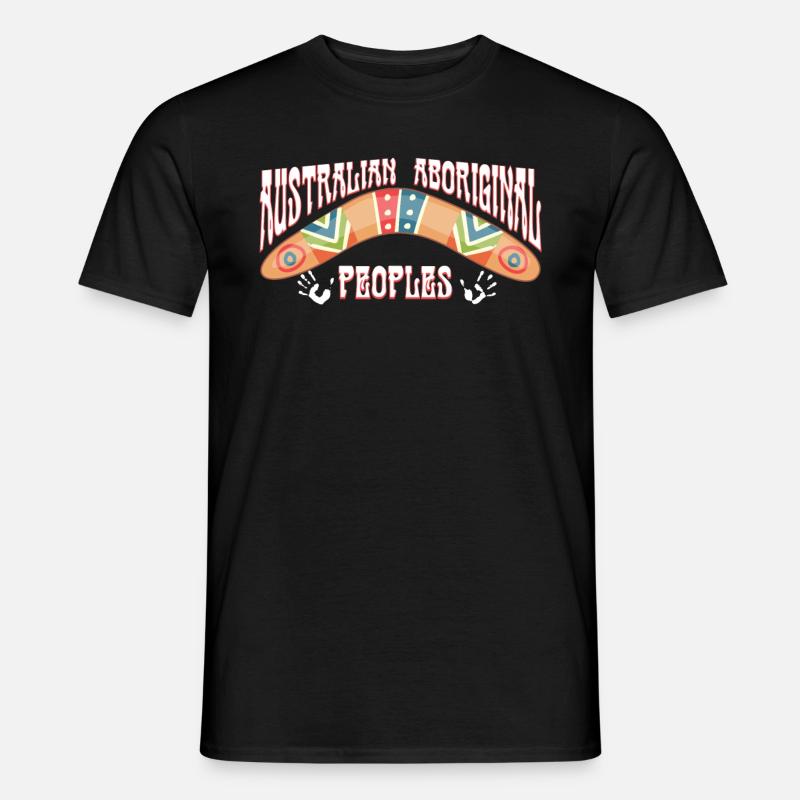 Australian Aboriginal - Männer T-Shirt - Schwarz