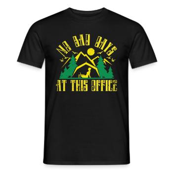 No bad days at this office - Men's T-Shirt - black - Front - AI Model Male 178 light (178cm)