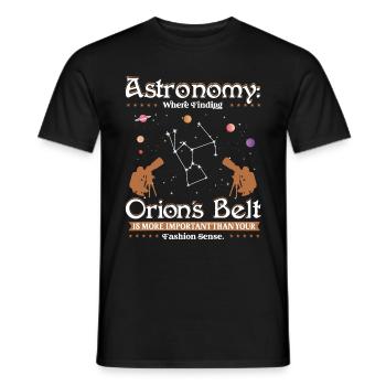 Der Gürtel des Orion - Männer T-Shirt - Schwarz - Vorne - AI Model Male 178 light (178cm)