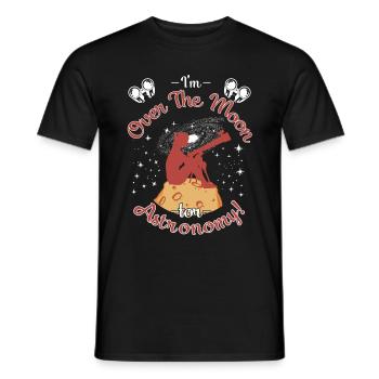 Je suis aux anges pour l’astronomie ! - T-shirt homme - noir - Devant - AI Model Male 178 light (178cm)