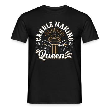 Königin der Kerzenherstellung - Männer T-Shirt - Schwarz - Vorne - AI Model Male 178 light (178cm)