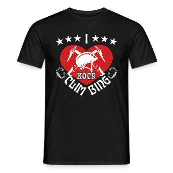 I Klettern - Männer T-Shirt - Schwarz - Vorne - AI Model Male 178 light (178cm)