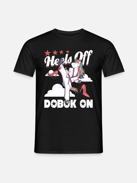 Absätze von Dobok an - Männer T-Shirt - Schwarz