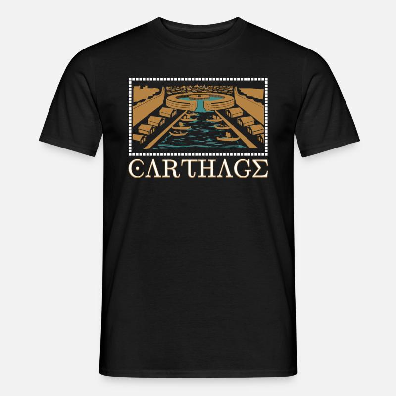 Karthago - Männer T-Shirt - Schwarz