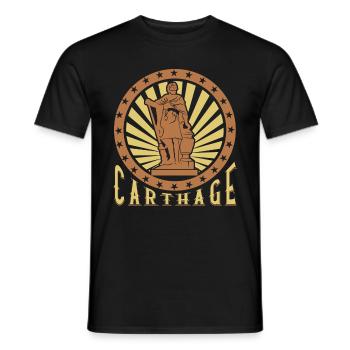 Carthage - T-shirt homme - noir - Devant - AI Model Male 178 light (178cm)