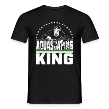 Aquascaping-König - Männer T-Shirt - Schwarz - Vorne - AI Model Male 178 light (178cm)