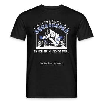 I'm a proud aquascaper - Men's T-Shirt - black - Front - AI Model Male 178 light (178cm)