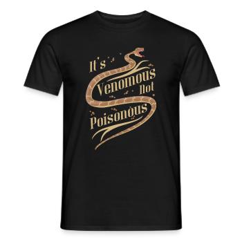 Es ist giftig, nicht giftig - Männer T-Shirt - Schwarz - Vorne - AI Model Male 178 light (178cm)