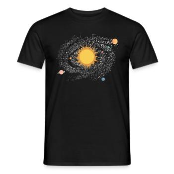 Star gazing - Men's T-Shirt - black - Front - AI Model Male 178 light (178cm)