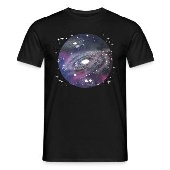 Star gazing - Men's T-Shirt - black - Front - AI Model Male 178 light (178cm)