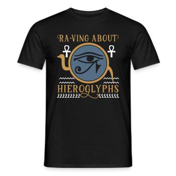 Alles, was glänzt, ist Hieroglyphe - Männer T-Shirt - Schwarz - Vorne - AI Model Male 178 light (178cm)