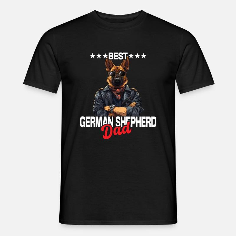 German Shepherd Dad - Men’s T-shirt - black