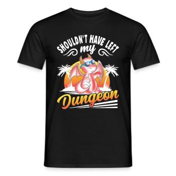 Shouldn't have left my dungeon - Men's T-Shirt - black - Front - AI Model Male 178 light (178cm)