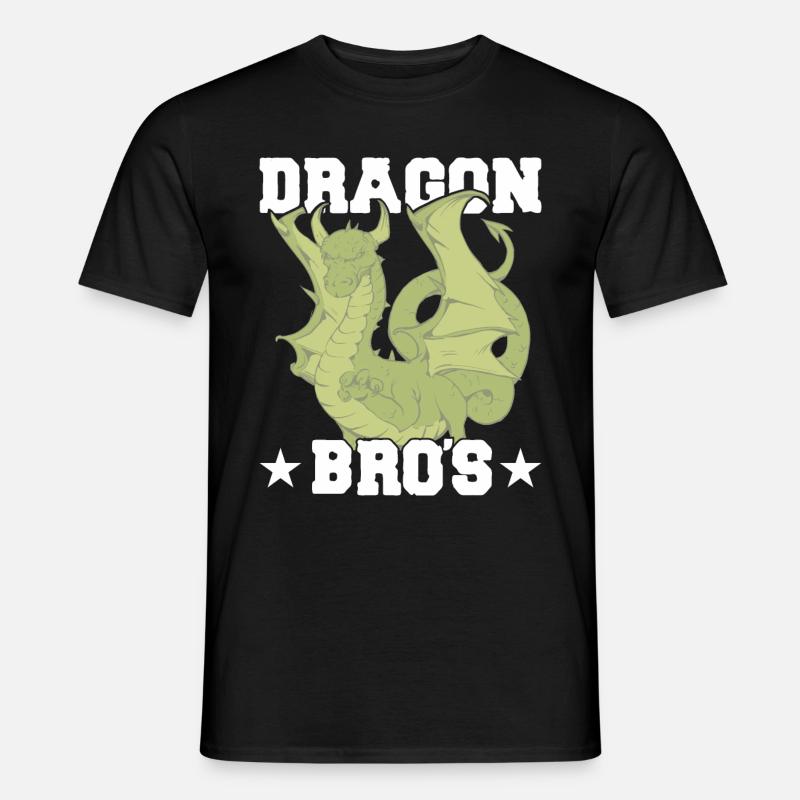Die Drachenbrüder - Männer T-Shirt - Schwarz