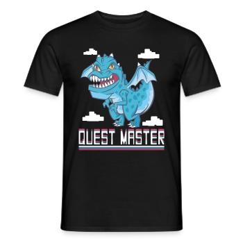 Quest Master - Men's T-Shirt - black - Front - AI Model Male 178 light (178cm)