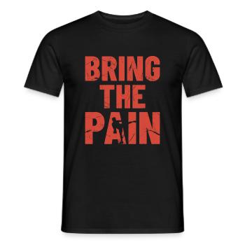 BRING THE PAIN - Boxen, Fightwear Geschenkidee - Männer T-Shirt - Schwarz - Vorne - AI Model Male 178 light (178cm)