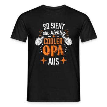 Spruch Bester Opa Großvater - Männer T-Shirt - Schwarz - Vorne - AI Model Male 178 light (178cm)