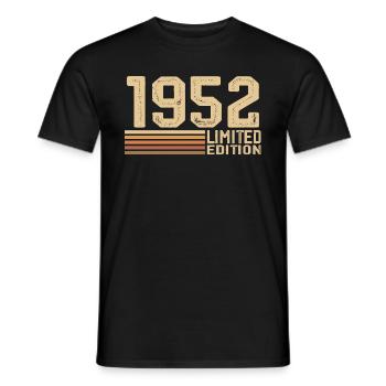 Jahrgang 1952 Geburtstag - Geschenk 1952 Jahrgang 1952 - Männer T-Shirt - Schwarz - Vorne - AI Model Male 178 light (178cm)