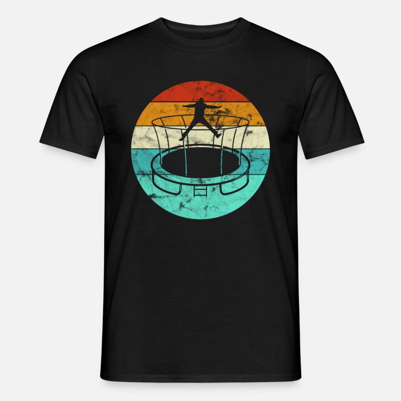 Trampolin - Männer T-Shirt - Schwarz
