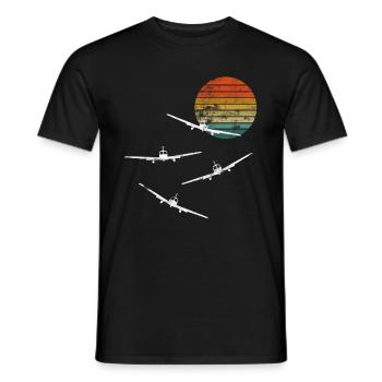 Modèle modèle cadeau vol modèle pilote vol modèle - T-shirt homme - noir - Devant - AI Model Male 178 light (178cm)