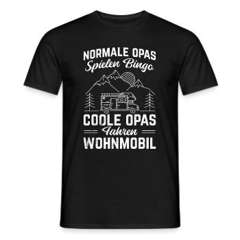 Normale Opas Spielen Bingo Coole Opas Fahren Wohnm - Männer T-Shirt - Schwarz - Vorne - AI Model Male 178 light (178cm)