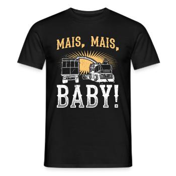 Mais Mais Baby Landwirt Spruch Bauer Farmer Trakto - Männer T-Shirt - Schwarz - Vorne - AI Model Male 178 light (178cm)