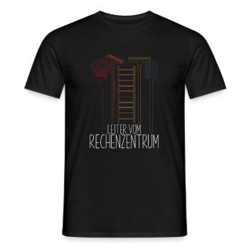 Leiter Rechenzentrum Gartengeräte Leiter Gärtner - Männer T-Shirt - Schwarz - Vorne - AI Model Male 178 light (178cm)