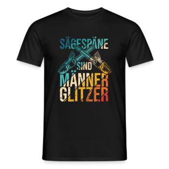 Sägespäne sind Männer Glitzer Tischler Schreiner H - Männer T-Shirt - Schwarz - Vorne - AI Model Male 178 light (178cm)