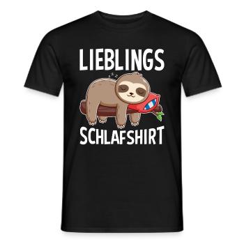 Lieblings Schlafshirt - Männer T-Shirt - Schwarz - Vorne - AI Model Male 178 light (178cm)