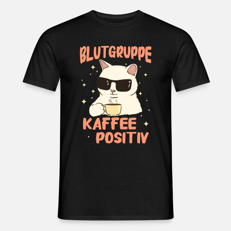 Kaffee Coffee Kaffeetrinker Kaffeeliebhaber - Männer T-Shirt - Schwarz