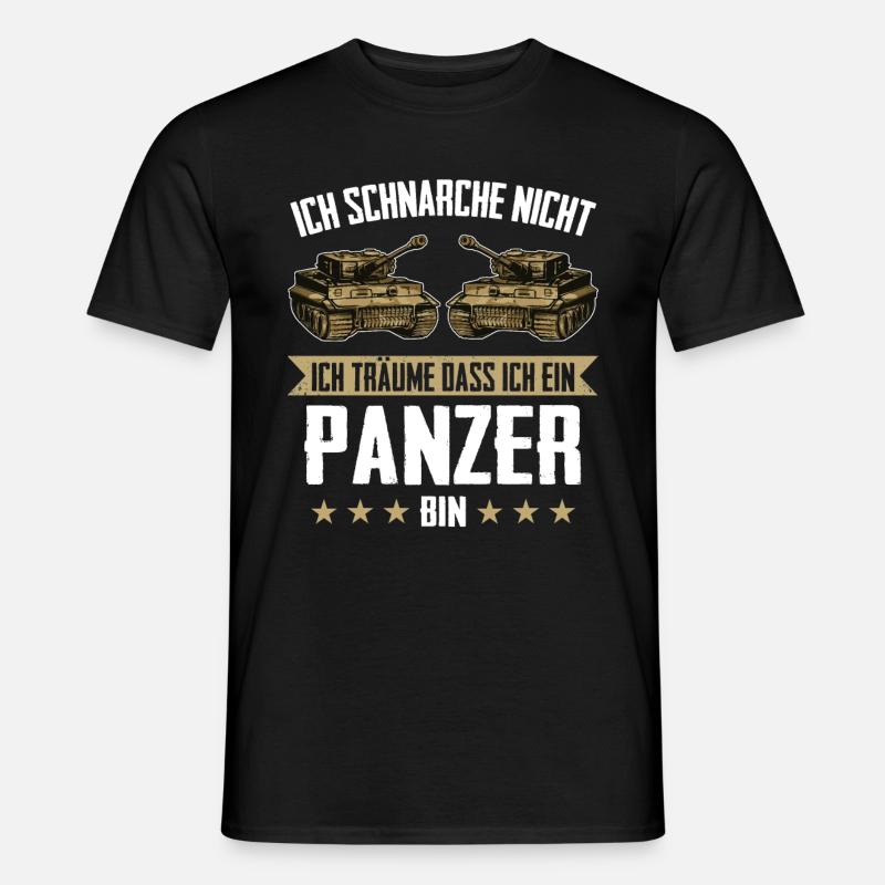 Panzer Kampfpanzer Panzerkampfwagen Panzerfahrer - Männer T-Shirt - Schwarz