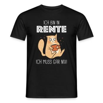 Ruhestand Rentner Rente Pension Renteneintritt - Männer T-Shirt - Schwarz - Vorne - AI Model Male 178 light (178cm)
